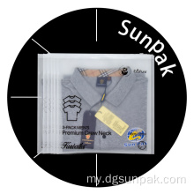 ZIP Lock Zipper အိတ်ကိုရေစိုခံသည့်မိုးအုံ့အိတ်များ
